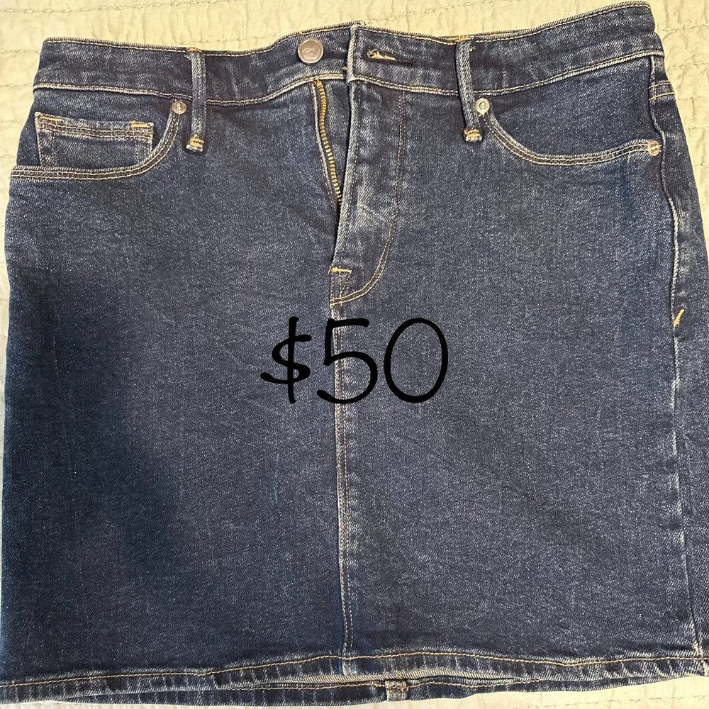 Good American Jean Skirt